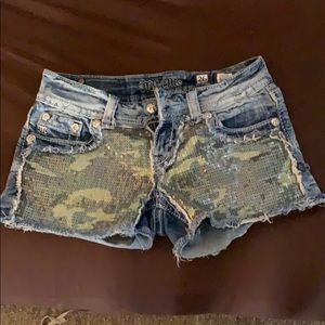 miss me camouflage shorts